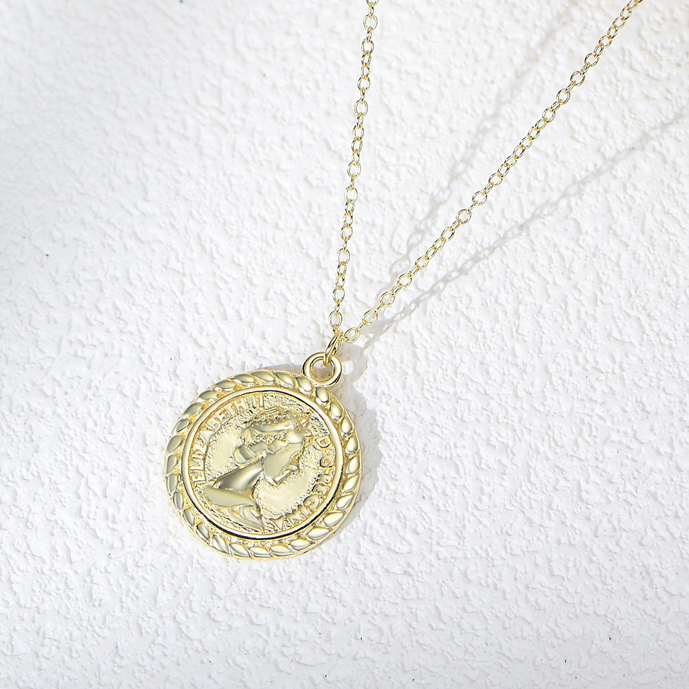 Regal Muse Coin Necklace