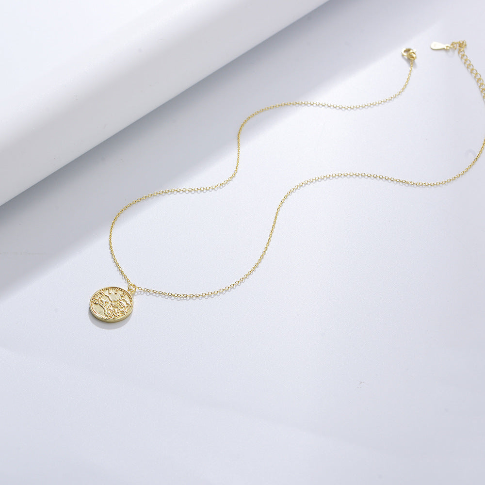 Gilded Zodiac Coin Serenade Necklace