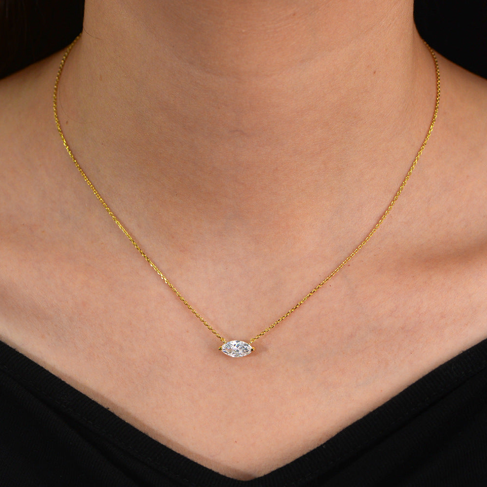 Cat's Eye Zircon Eternal Whisper Necklace