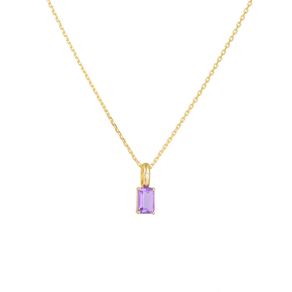 Amethyst Peridot Moonlit Dance Necklace