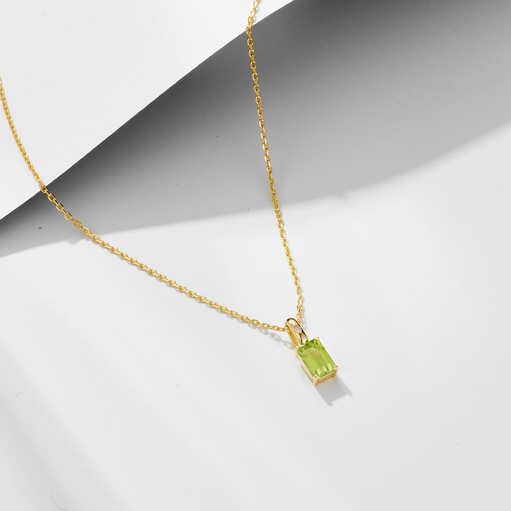 Amethyst Peridot Moonlit Dance Necklace
