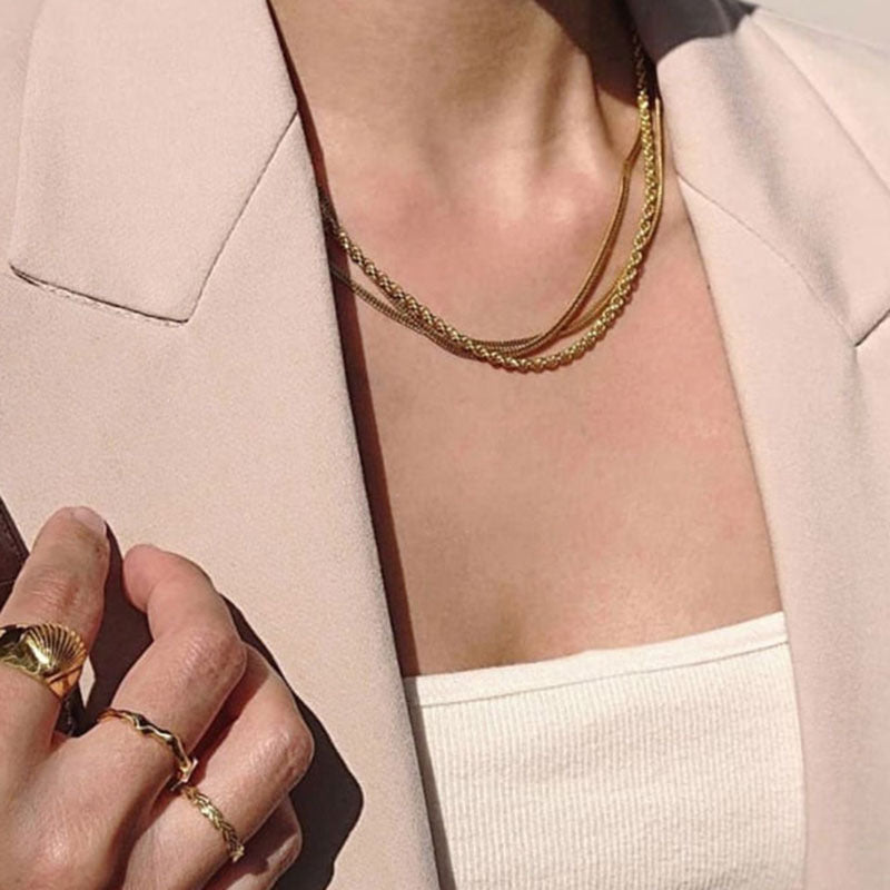 Ethereal Gold Tides Necklace