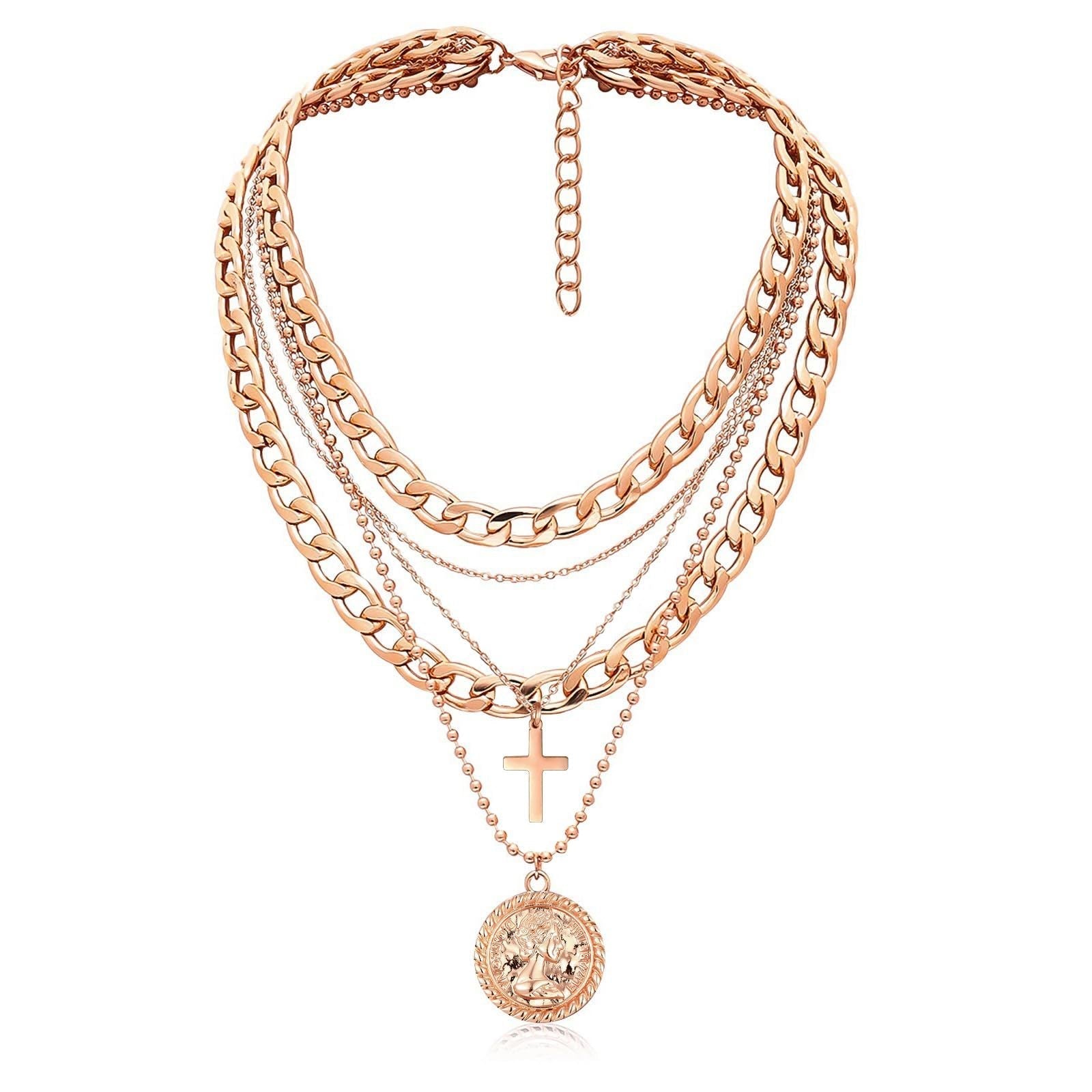 Golden Divinity Layered Necklace