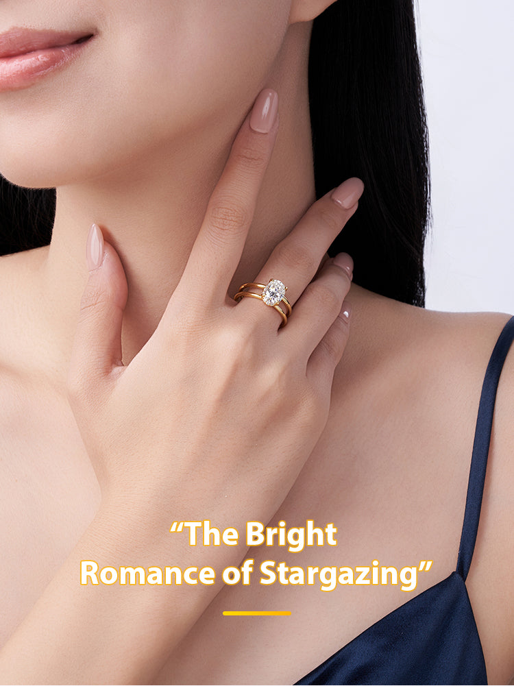 Oval Solitaire Infinity Ring
