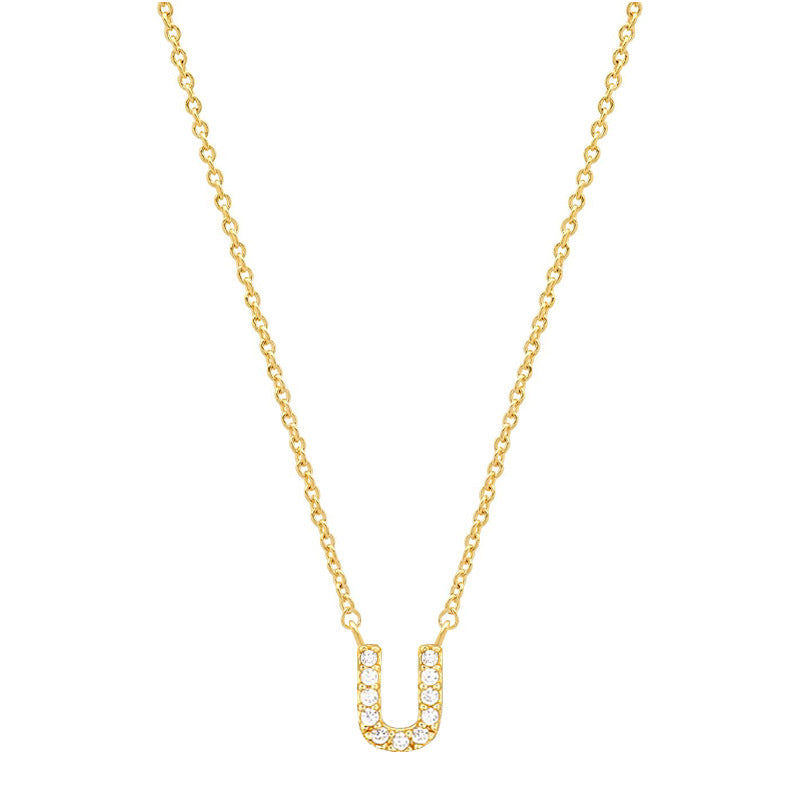 Tiny Dainty Initials Necklace