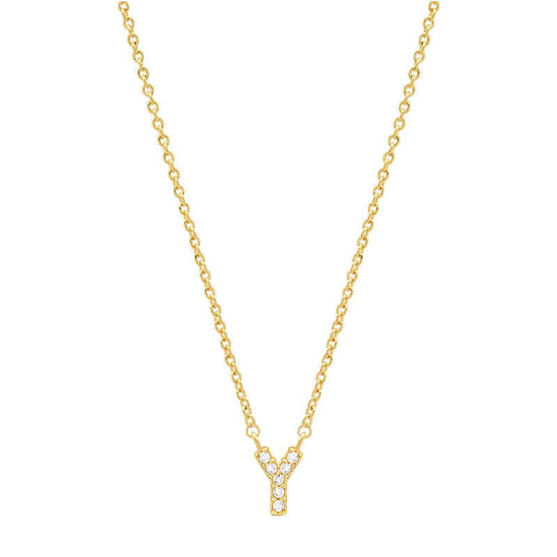 Tiny Dainty Initials Necklace