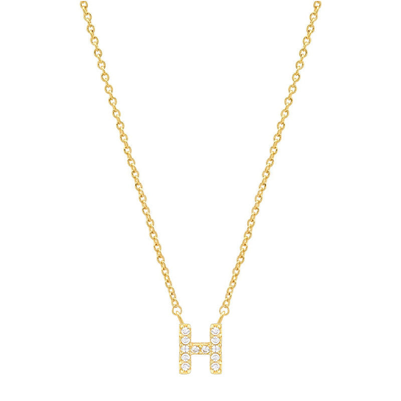Tiny Dainty Initials Necklace
