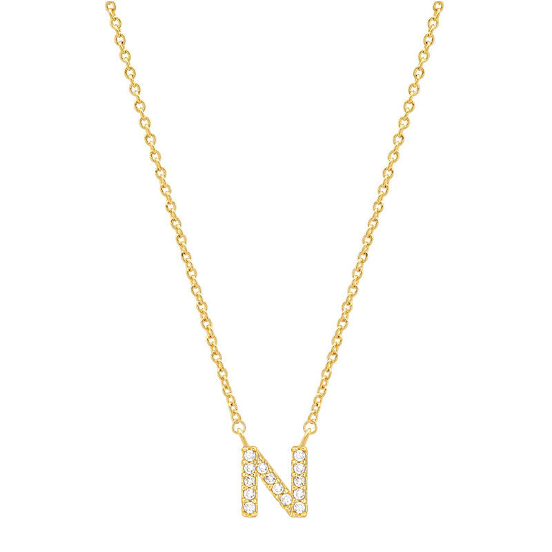 Tiny Dainty Initials Necklace