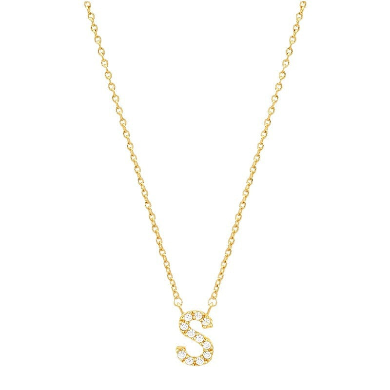 Tiny Dainty Initials Necklace