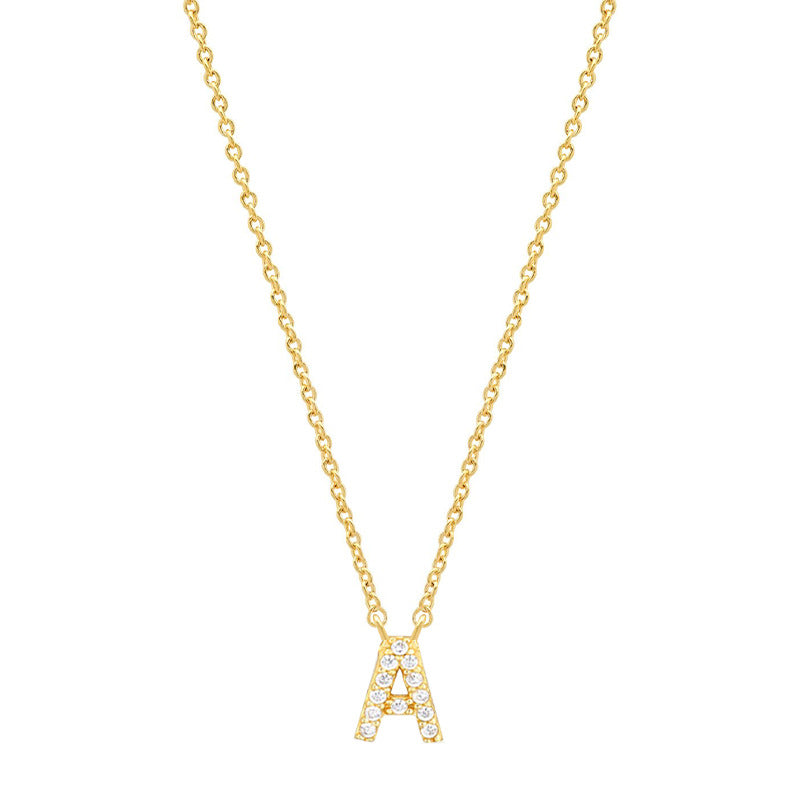 Tiny Dainty Initials Necklace