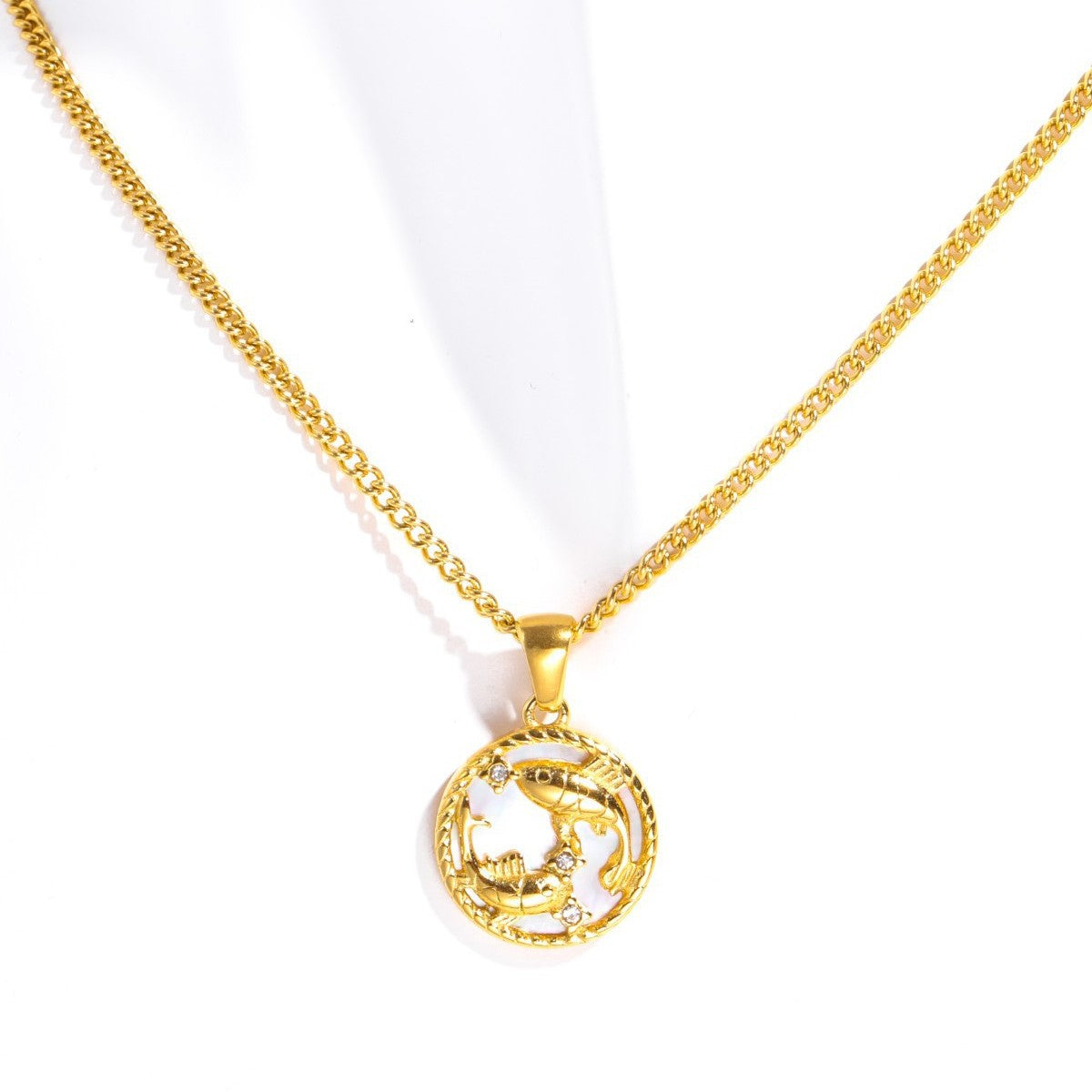 Zodiac Charm Pendant Necklace
