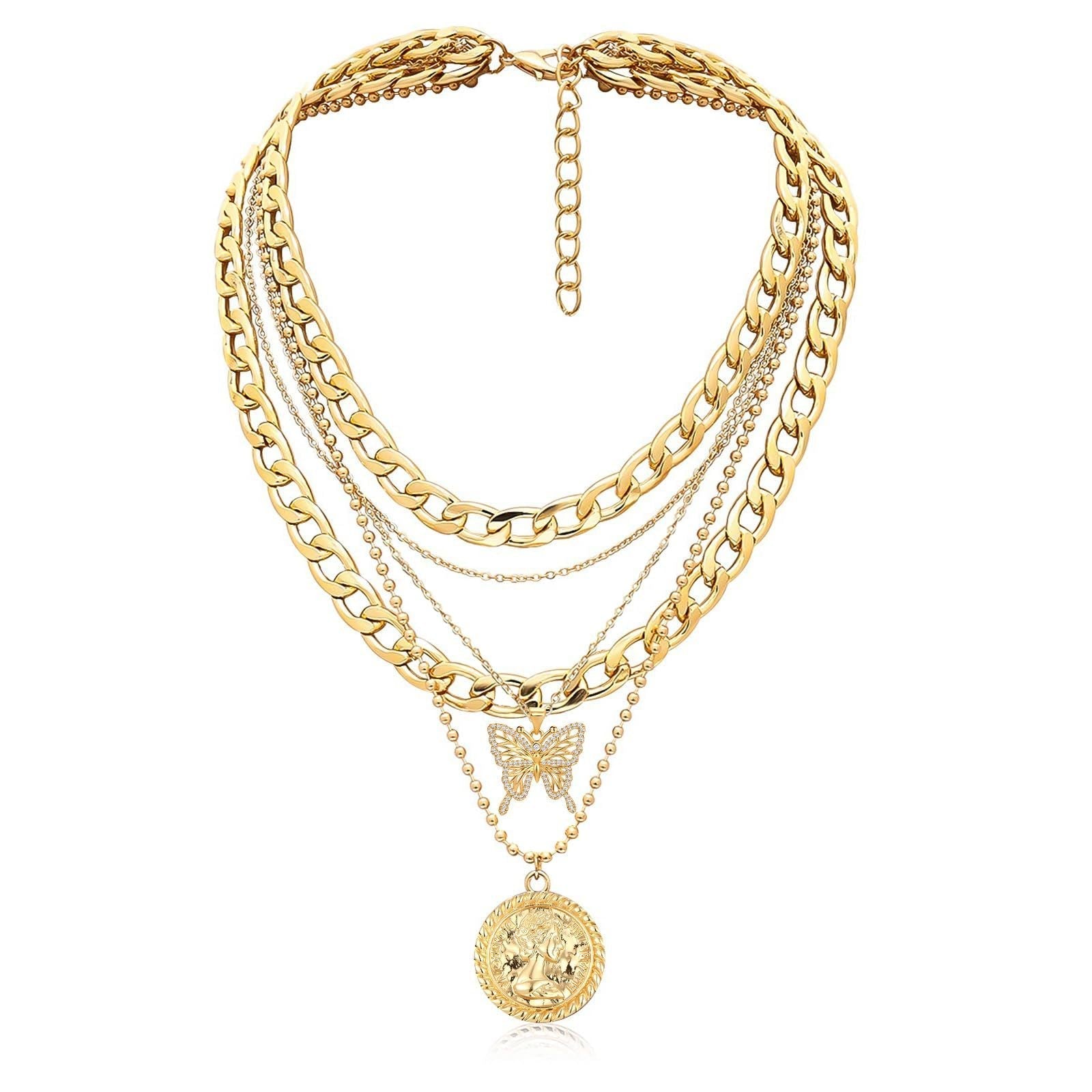 Golden Divinity Layered Necklace