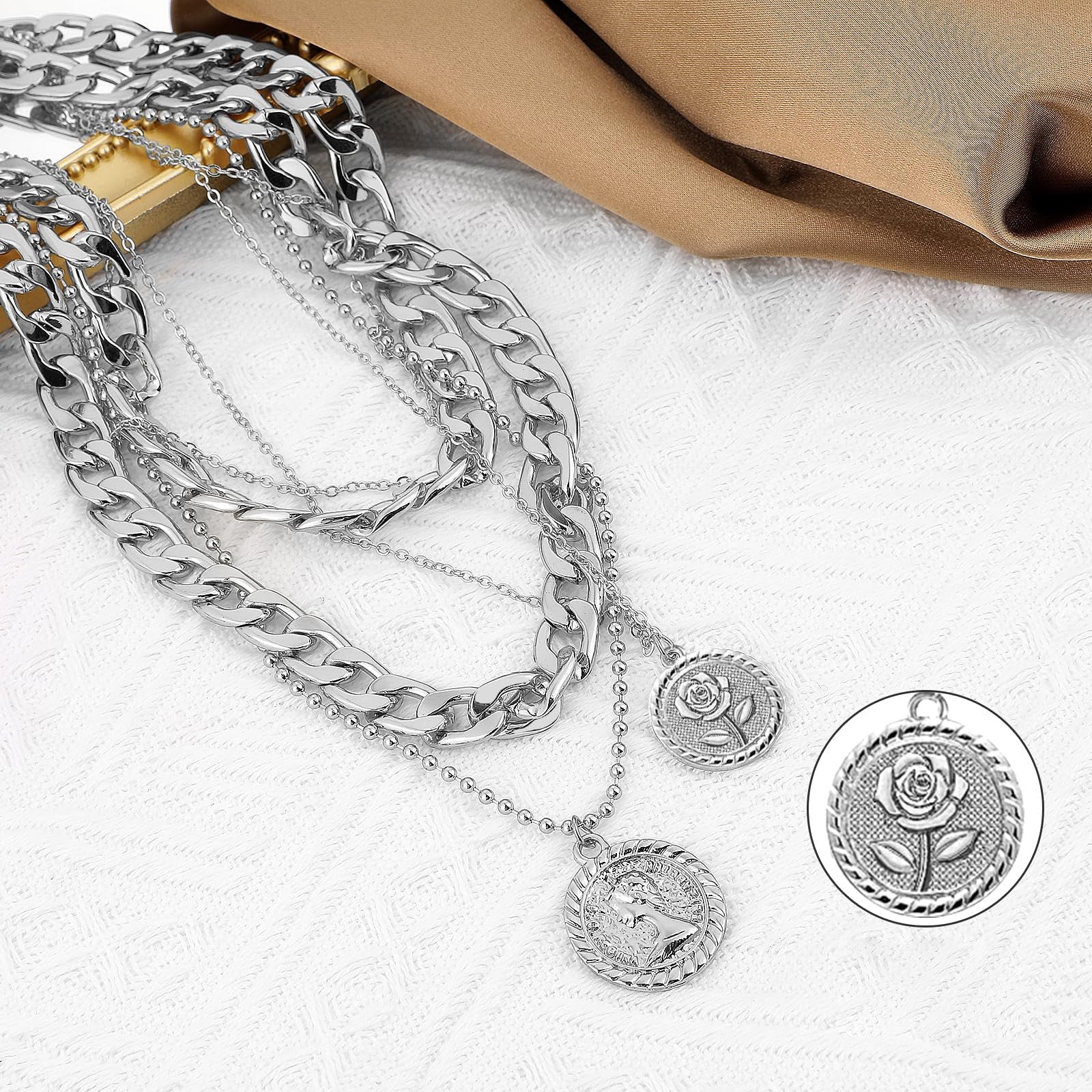 Golden Divinity Layered Necklace