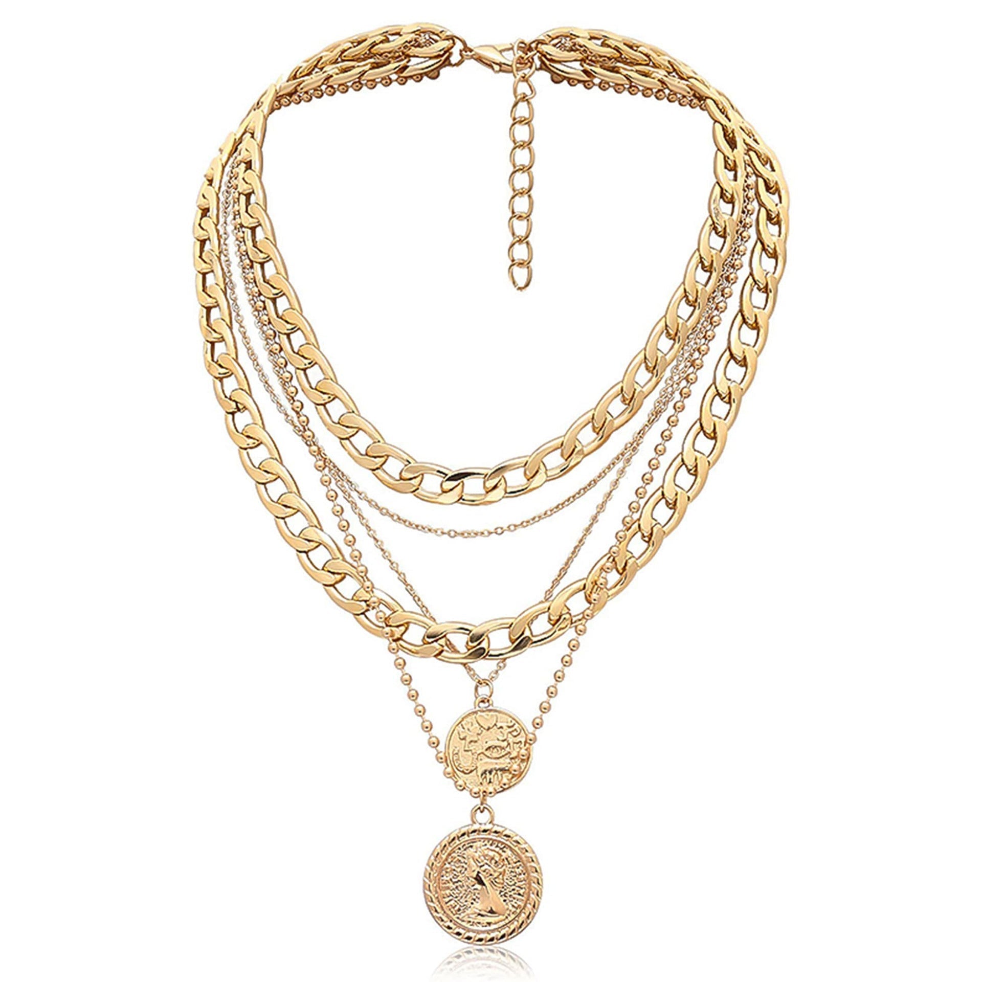Golden Divinity Layered Necklace