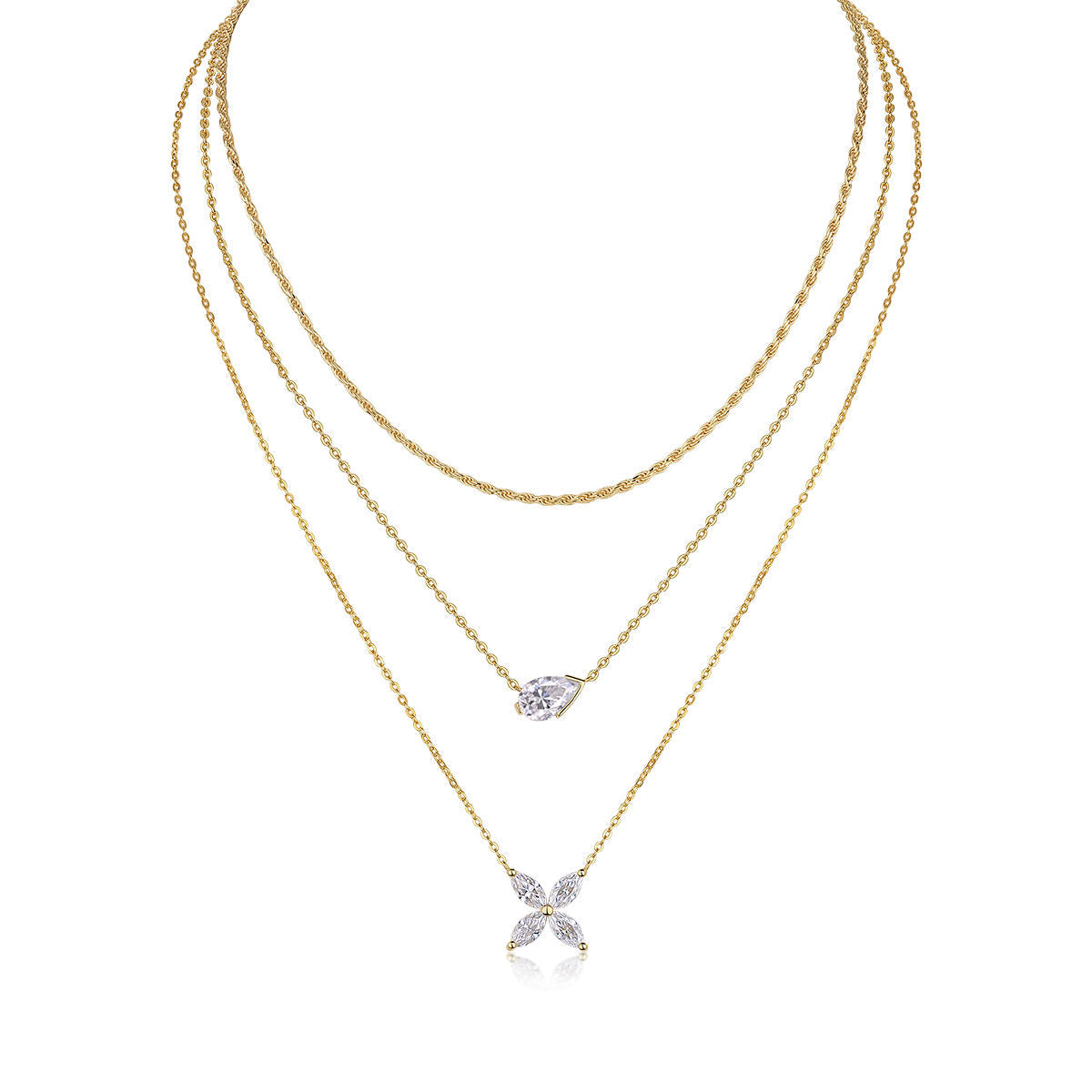 Pear Blossom Layer Necklace