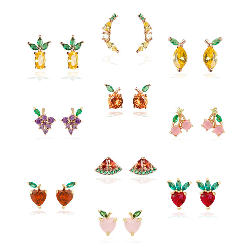 Berry Glow Drop Earrings