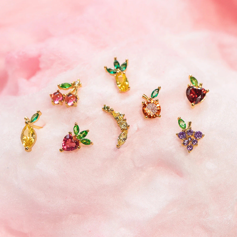 Berry Glow Drop Earrings