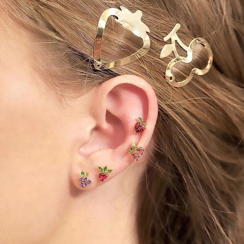 Peach Blossom Drop Earrings