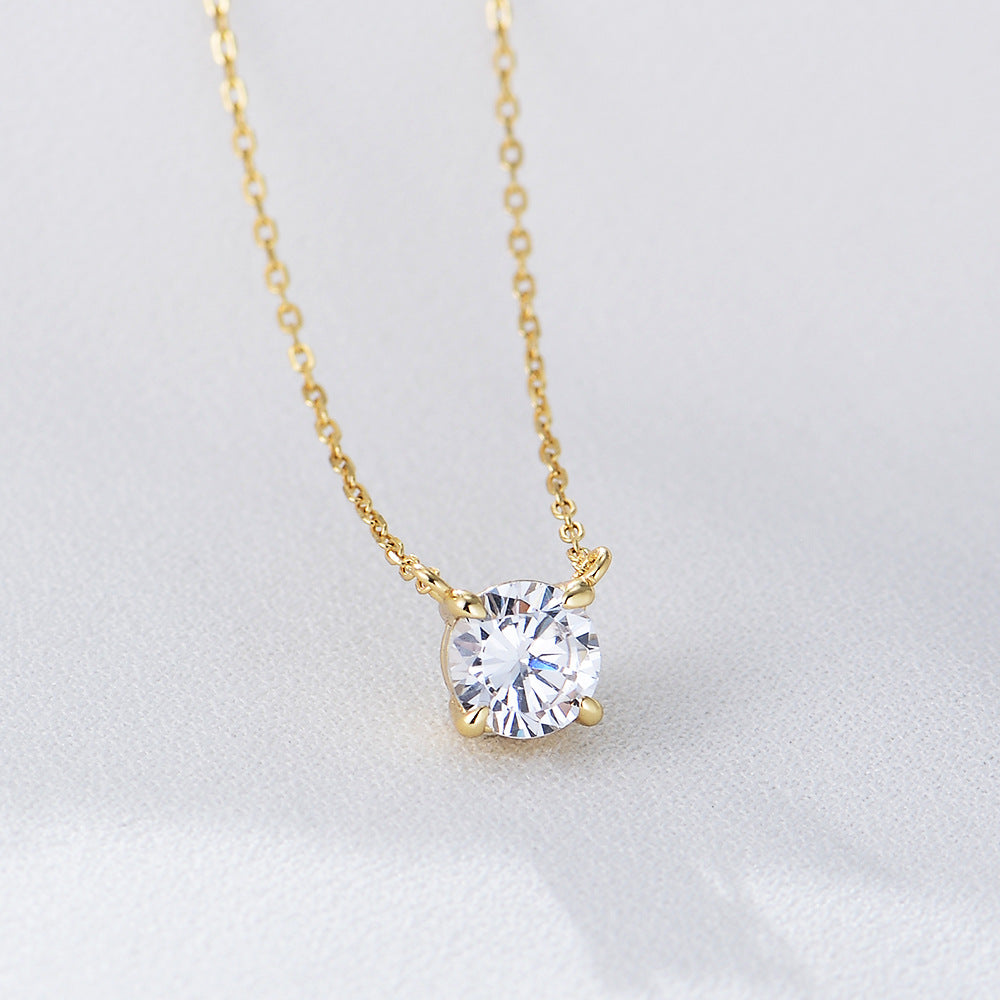 Solitaire Whisper Necklace