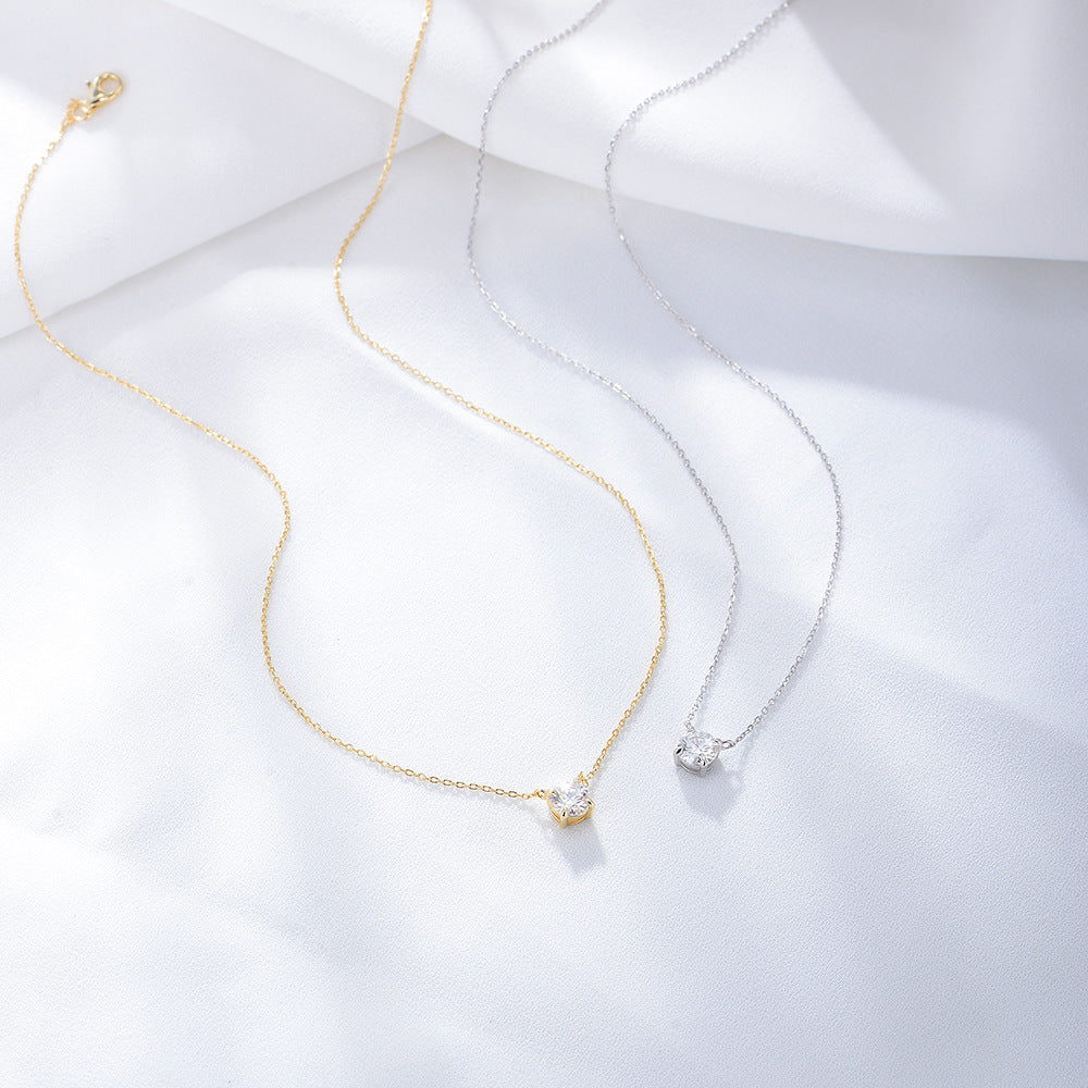 Solitaire Whisper Necklace