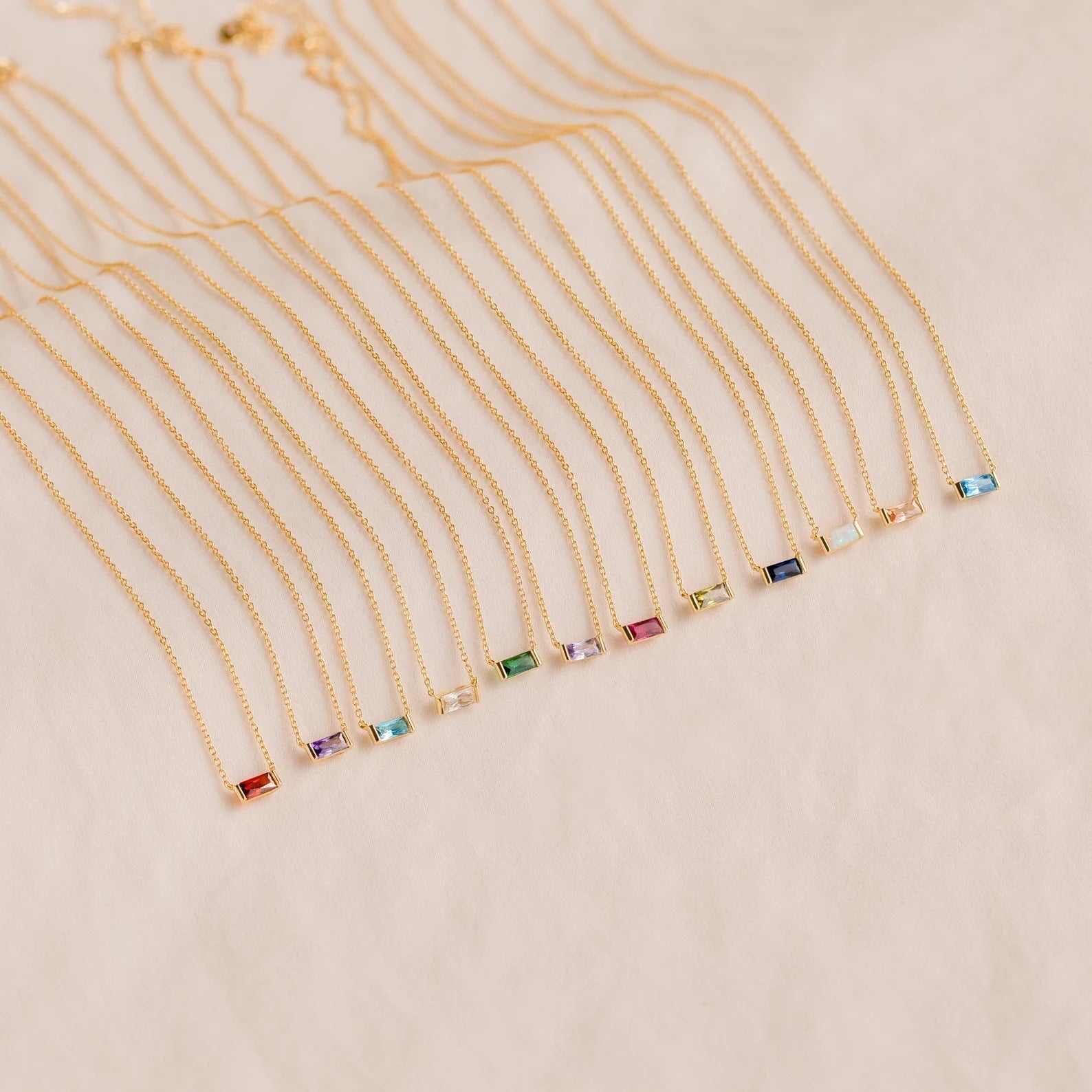 Birthstone Bar Necklace