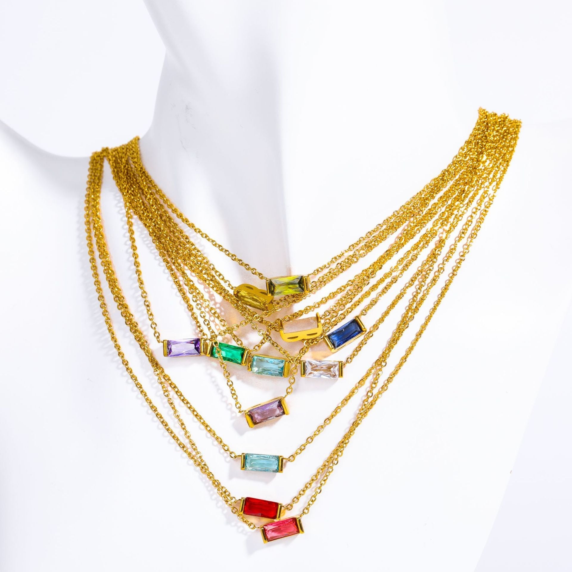 Birthstone Bar Necklace