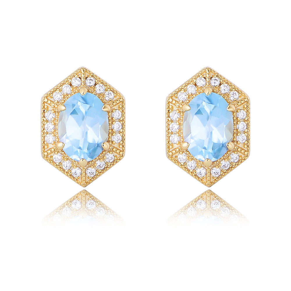 Azure Dream Topaz Earrings
