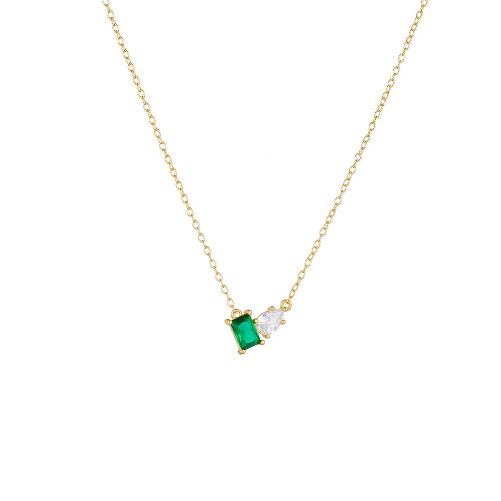 Emerald Duo Necklace
