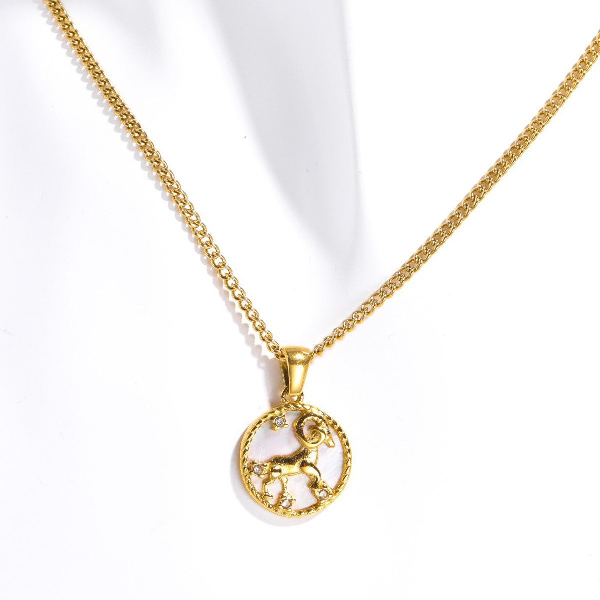 Zodiac Charm Pendant Necklace