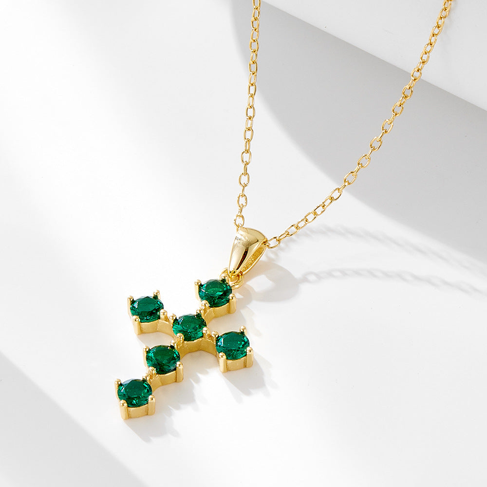 Verdant Cross Necklace