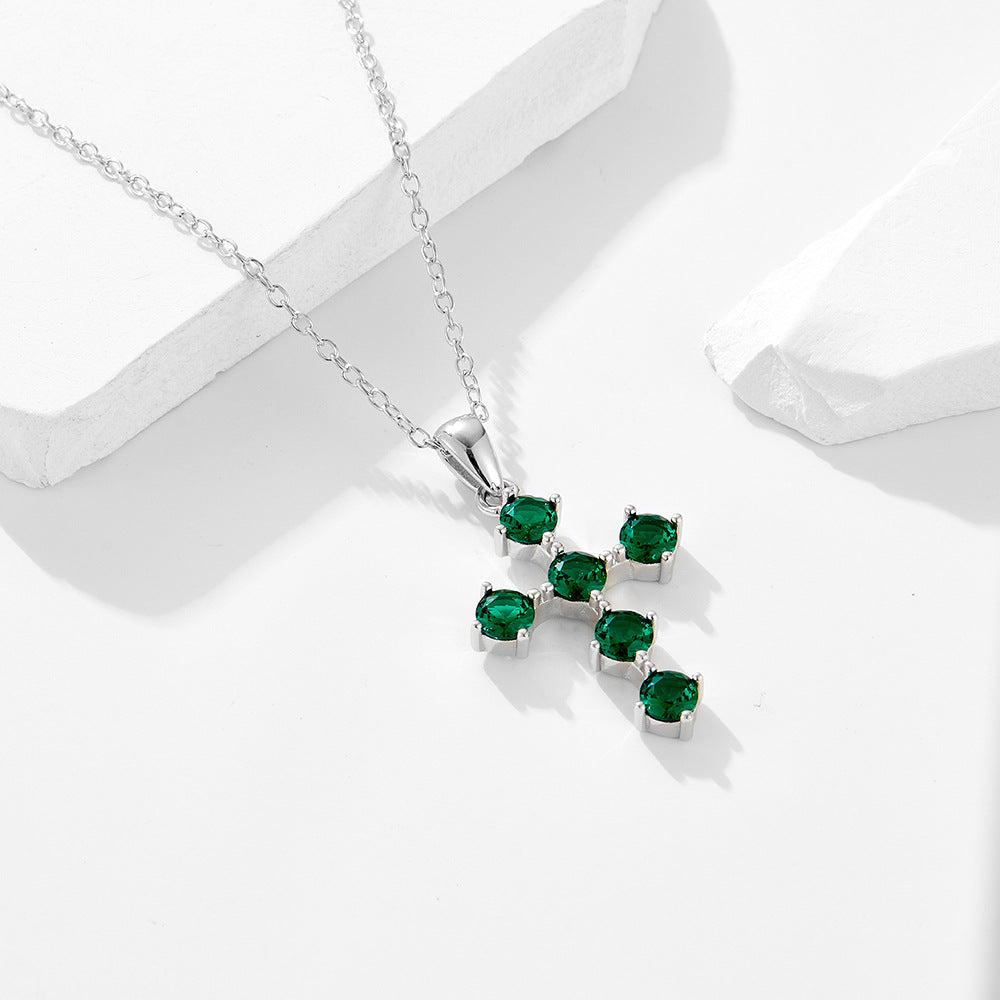 Verdant Cross Necklace