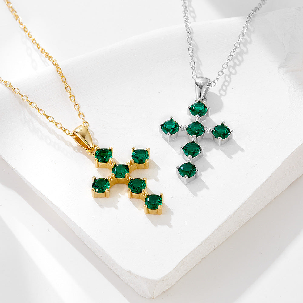 Verdant Cross Necklace