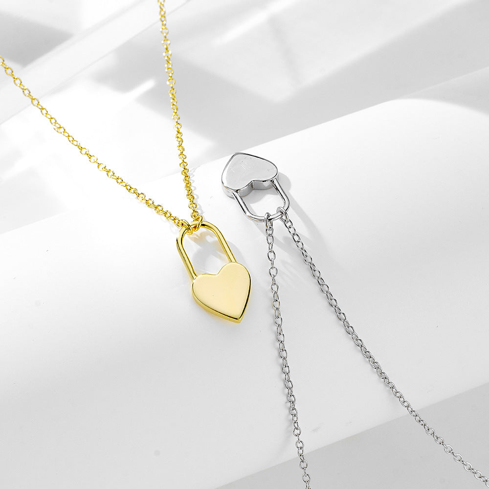 Eternal Heart Lock Necklace