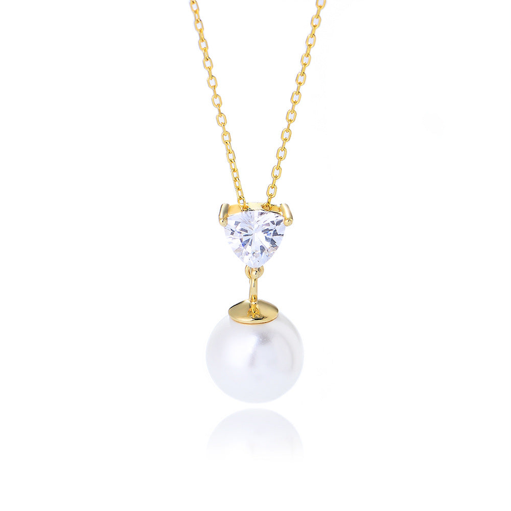 Heart Pearl Whisper Necklace