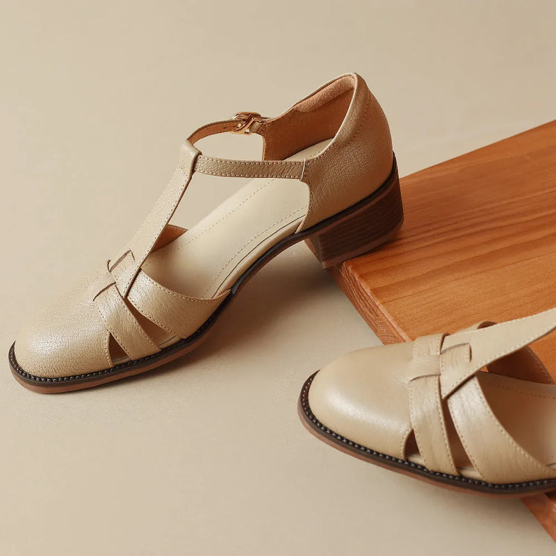 Lynelle™ | Sylviera T-Strap Flats