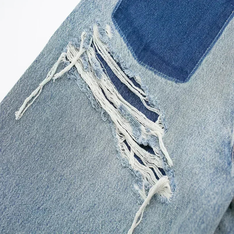 Lynelle™ | Jean Patchwork Tuhoitettu