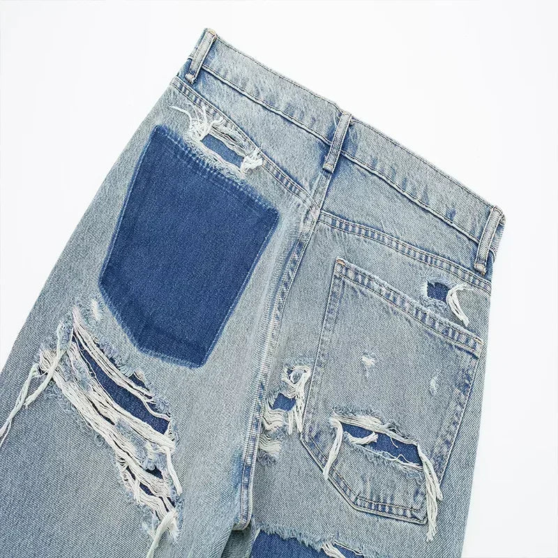 Lynelle™ | Jean Patchwork Tuhoitettu