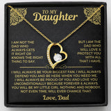 To My Daughter Necklace - Gift from Dad