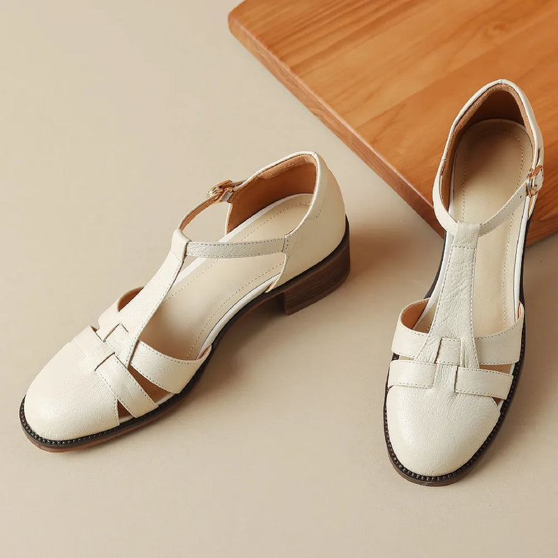 Lynelle™ | Sylviera T-Strap Flats