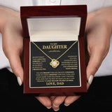To My Daughter Necklace - Gift from Dad