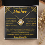 To My Beautiful Mother Necklace - Mothers Day Gift