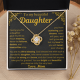 To My Daughter Necklace - My Life's Blessing - Gift from Mom