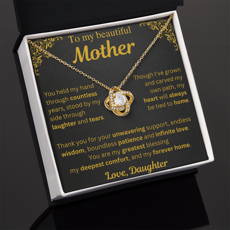 To My Beautiful Mother Necklace - Mothers Day Gift