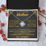 To My Beautiful Mother Necklace - Mothers Day Gift