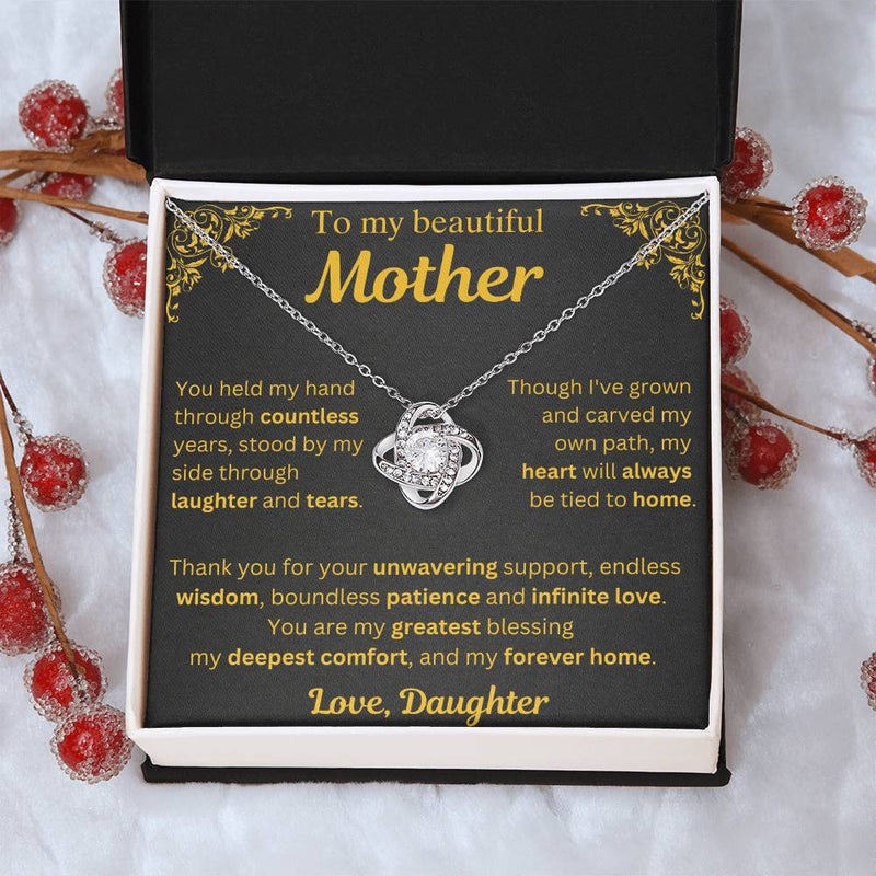 To My Beautiful Mother Necklace - Mothers Day Gift
