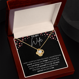 To my wife Necklace - Wish i could turn back the clock