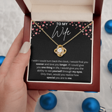 To my wife Necklace - Wish i could turn back the clock