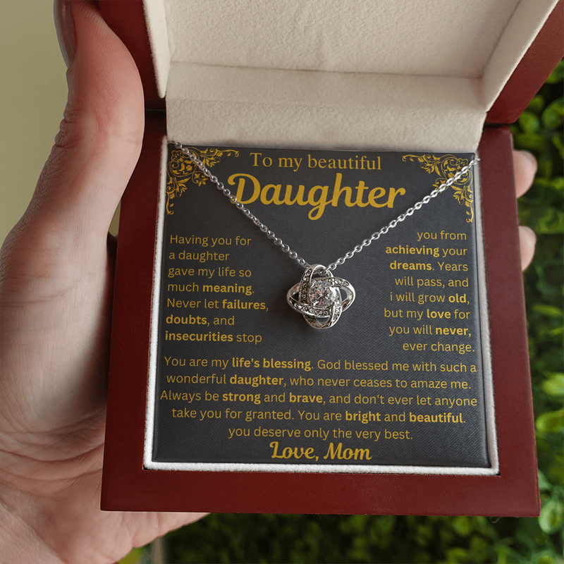To My Daughter Necklace - My Life's Blessing - Gift from Mom