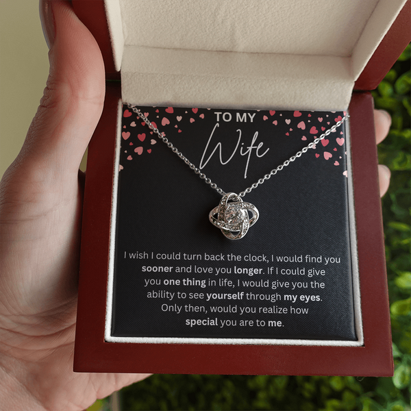 To my wife Necklace - Wish i could turn back the clock