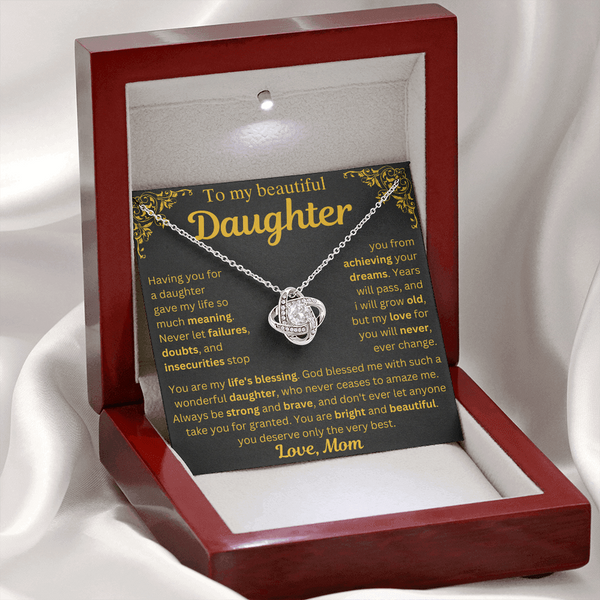 To My Daughter Necklace - My Life's Blessing - Gift from Mom